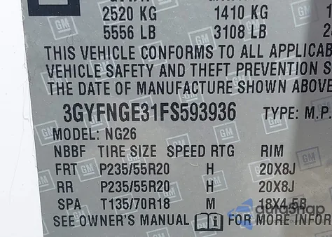 2015 Cadillac Srx Premium Collection z USA, uszkodzony, nr VIN 3GYFNGE31FS593936